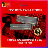 ADATA LEGEND 860 PCIe Gen4 x4 M.2 2280 Solid State Drive for PC OR PS5 6000MB/s READ/5000MB/S WRITE
