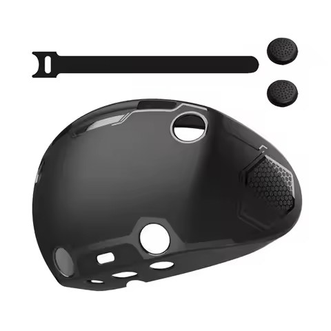 E-Easy To Use-Soft VR Silicone Protective Case Cover For PS VR2 Accessories Helmet Protective Lens S