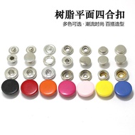 Button Resin Flat Round Invisible Snap Button Suit Snap Button Big Clothes Button Hidden Button Snap
