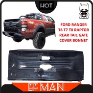 4WD 4x4 FORD RANGER T6 T7 T8 RAPTOR REAR TAIL GATE COVER BONNET GUARD PLATE WITH SPOILER BELAKANG CO
