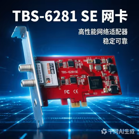 TBS6281se V2 Dual TV Tuner Card DVB-T2/C2/ISDB-T/ATSC1.0 Receiver Digital TV Tuner Card for Computer
