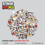50 pcs Pizza T Pepi V40 Stickers Creative Cute Decoration for Notebook, Skateboard, hp