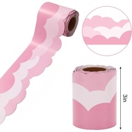 Blackboard Bulletin Board Decoration Pink Sky Border Sticker Border Sticker