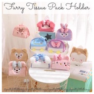 * SG READY STOCK * Furry Tissue Pack Holder (Stella Lou, Shellie May, Duffy, Donald, Daisy | Disney + Melody)