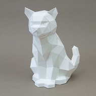 DIY手作3D紙模型擺飾 肥貓系列 -米克斯貓&amp;小小米克斯貓(4色可選)