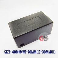 DIY Black Plastic Electronic Project Box Enclosure Case 40W*70L*30mm(H)
