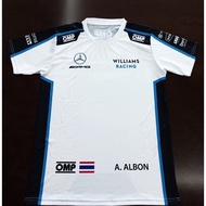 Formula 2025 One Polo T-shirt Williams Racing Team Willies Jersey Alex Albon Fm0034