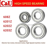 High Speed Bearing 608Z 6201Z 6202Z 6203Z For Electric Motor | High Speed Machine | Wheel Bearing | 