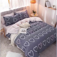 Single /Super Single 4in1 High Quality  Fitted Bedsheet With Comforter Set