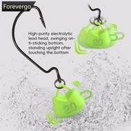 FOREVERGO 5PCS 5/7/10G Ned Rig Offset Shank EWG Hook Used With Lure Soft Bait For Black Bass Weedles