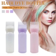 120ML Salon Hair Coloring Dyeing Bottle Hair Shampoo Bottle Hair Dye Bottle with Applicator Brush