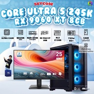 SETCOM+MONITOR BONMECOM2 ครบเซ็ตพร้อมจอ DDR5/ CPU CORE ULTRA 5 245K/ RX 9060 XT 8GB / Case เลือกแบบไ