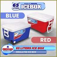 ✹ ஐ ☂ OROCAN HIGH-QUALITY COOLER BOX CHEST INSULATED COOLER ICE BOX 65 LITERS ICE BOX