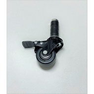 2 Inch Wheels Extended Axle With Brakes Black Rubber 2 "Trolley M12 Thread Axis 2 Trolley With