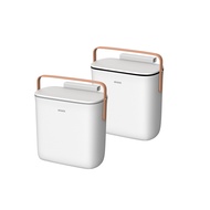 [ECOCO] ECOCO Small Wall-Mounted Trash Can Kitchen Dustbin with Lid Household Cabinet Waste Dedicate