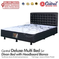 spring bed central deluxe multi bed headboard bianca - divan bed - 120 x 200 cm