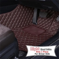 RHD Car Floor Mat for Kia Rio 4 K2 2017 2018 2019 2020 2021 2022 Leather Waterproof Car Carpet Car I