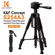 K&F Concept S254A3 K&F Tripod KF09.184 ขาตั้งกล้องแบบหัววิดีโอ BV07 สำหรับถ่ายภาพและวิดีโอ สินค้าพร้