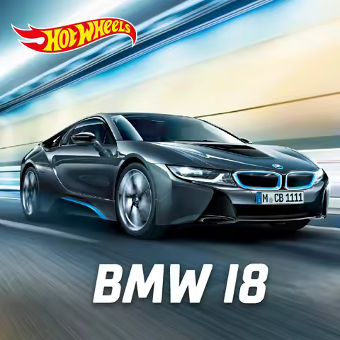New Original Hot Wheels Bmw I8 Roadster Car Alloy Simulation Racing Car Collect Car Toys Holiday Gif