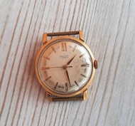 Poljot 錶款，AU 20K 鍍金，蘇聯上鍊男錶，1960 年代復古風