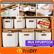 muji Multipurpose Muji Storage Box Organizer Basket Portable White Style Simple Home Office Kitchen 