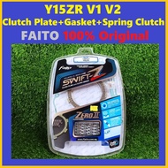 Clutch Plate Y15ZR V1 V2 Faito (Clutch Plate+Gasket Clutch+Spring Clutch) FAITO 100% Original