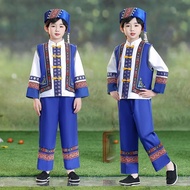 March Three Strong Ethnic Costume Children Guangxi Minority Ethnic Costume Hani Ethnic Yao Ethnic Pe