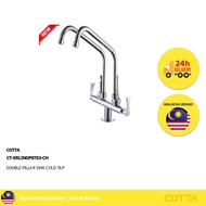 COTTA ERLIN DOUBLE FLEXIBLE PILLAR SINK TAP KITCHEN