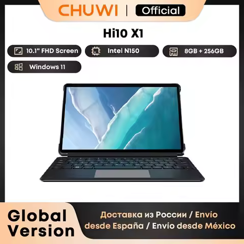 CHUWI Hi10 X1 2 In 1 Tablet 10.1inch Display Intel N150/i3-10100Y Processor LPDDR5 8GB RAM 256GB SSD