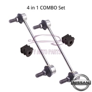 [4 IN 1 COMBO SET] Nissan Thailand Rear Absorber Link & Stabilizer Bush for Nissan Navara NP300