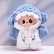 Labubu17cm Cute Shark Baby Clothes Dress Up Pajamas Plush Clothes YU25.12.30