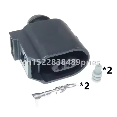 2 Pole 6E0 973 702 Sealed Rear ABS Sensor Socket Wiring Harness Connector For VW Audi Phaeton