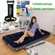 Paket Murah Kasur Angin Twin Bestway Free Pompa Tabung Dan Lem Riperkit /Kasur Udara Sofa Angin Matr