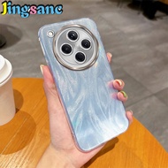 Jingsanc sang trọng Laser lông Ốp điện thoại cho OPPO tìm X8 vỏ Flash Ống kính bảo vệ vỏ lưng chống