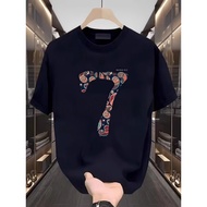 KATUN Trendy Unisex T-Shirt, Pure Cotton, Cool Number 7 Motif