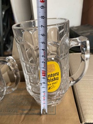Suntory whisky 17cm H beer mug 700ml