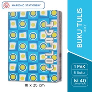 Kiky Collage Boxy B5 Notebook - 5 School Books