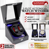 Automatic Watch Winder Storage Display with LED Light, Lock, &amp; Smart Switch