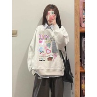 Sweater Tops Girls NEPL RABBIT LOVE SWEATER CREWNECK Print TEXT Cartoon Cute FASHION Clothes Long Sleeve Tops