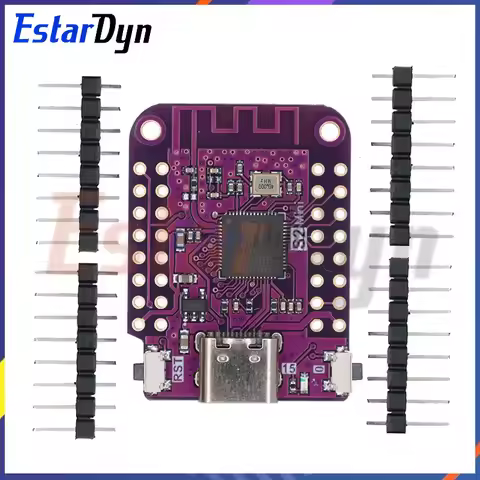 Estardyn S2 Mini V1.0.0 WIFI IOT Board based ESP32-S2FN4R2 ESP32-S2 4MB FLASH 2MB PSRAM MicroPython 