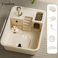 Vsenkes Large Hamster Cage, Exercise Playhouse, Creative Living Play Area, Habitat Villa for Mice, S