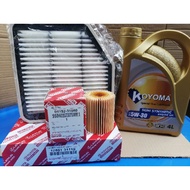 TOYOTA MARK X , LEXUS IS250 IS350 2004year -2010year OIL FILTER + AIR FILTER + KOYOMA 5W30 SEMI SYNT