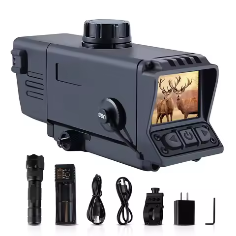 MS32 Night Vision Scope Rifle Scope for Hunting with IR850 Illuminator MOA Recording Range Finder In