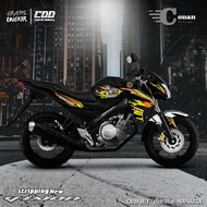 Aksesoris Stiker Variasi Yamaha Vixion New - Sticker Variasi Striping Vixion New Rayuan Janda (COD)