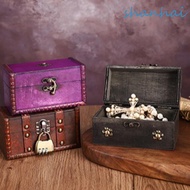 SHANHAI Jewelry Storage Box with a Lock, Antique Vintage Multifunctional Treasure Chest, Escape Room