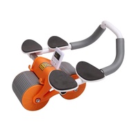 🚓New Double Elbow Abdominal Wheel Elbow Support Abdominal Wheel Thin Belly Automatic Rebound Home Abdominal Muscle Train