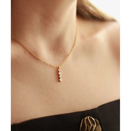 Mano Plus GUNG JEWELLERY Necklace : White Mystic Gold Pendant 18k Gold Plated Unique Design Elegant 