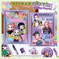HIRASAWAYUISJ Stationery Blind Bag, Funny Cartoon Notebook Stationery Set,  KPop Demon Hunters Stati