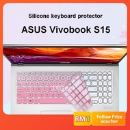 Keyboard Cover Protector ASUS Vivobook S15 A509 A509J A509M A512F A516J A516M X515 M509D S530F M515 X509 A512 A516 M515D S530U S5300U ASUS 15.6 Inch Soft Ultra-thin Silicone Cover Laptop 15.6''
