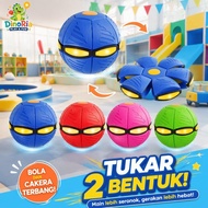 Magic Flying Saucer Ball Transform Disc Ball Led Light Bounce Toy Durable PVC Outdoor Kids Gift